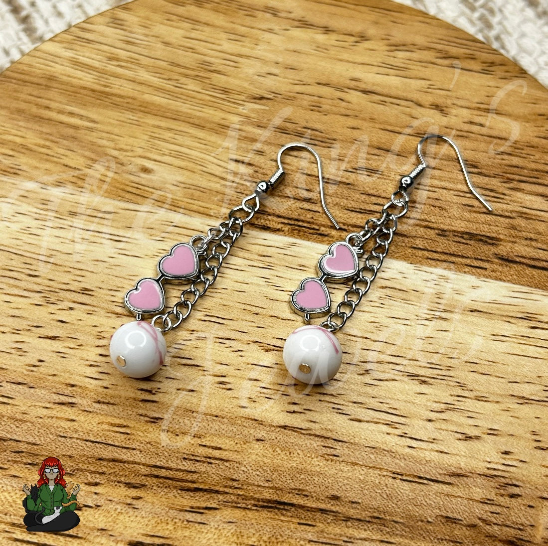 Gladys - Breast Cancer Awareness Earrings!