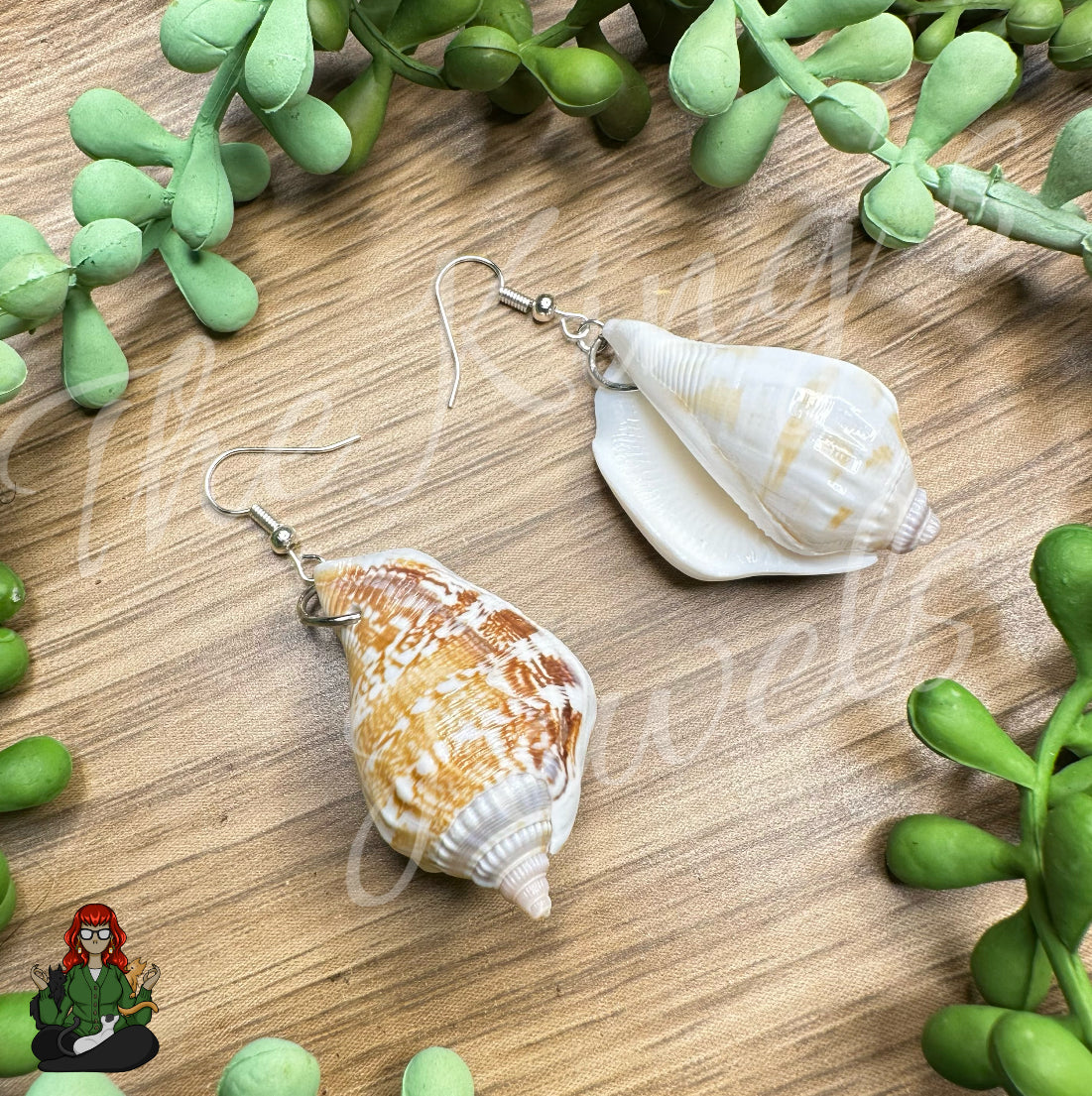 LeonaRae - Genuine Seashell Statement Earrings!