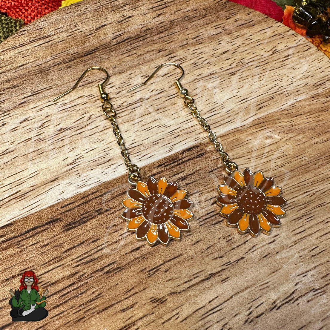 Gladys - Sunflower Earrings!