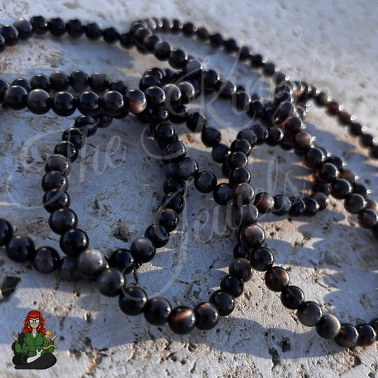 Silver Sheen Obsidian Crystal Bracelets!