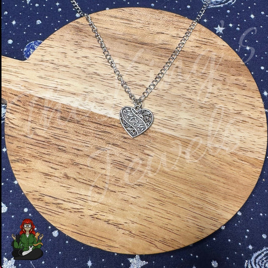 Ella - 'Mom' Heart Necklace!