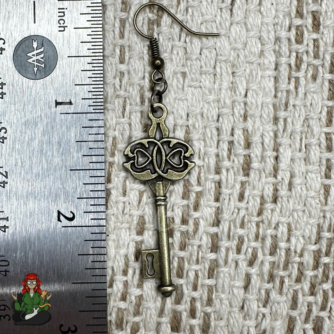 LeonaRae - Brass Key Earrings!