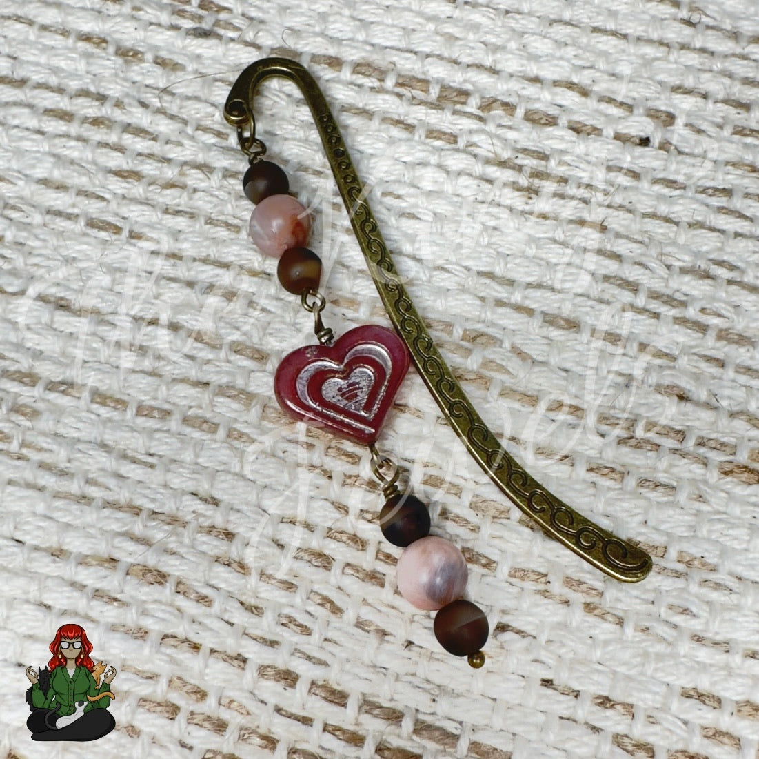 GwennaBelle - Brass Heart Bookmark!