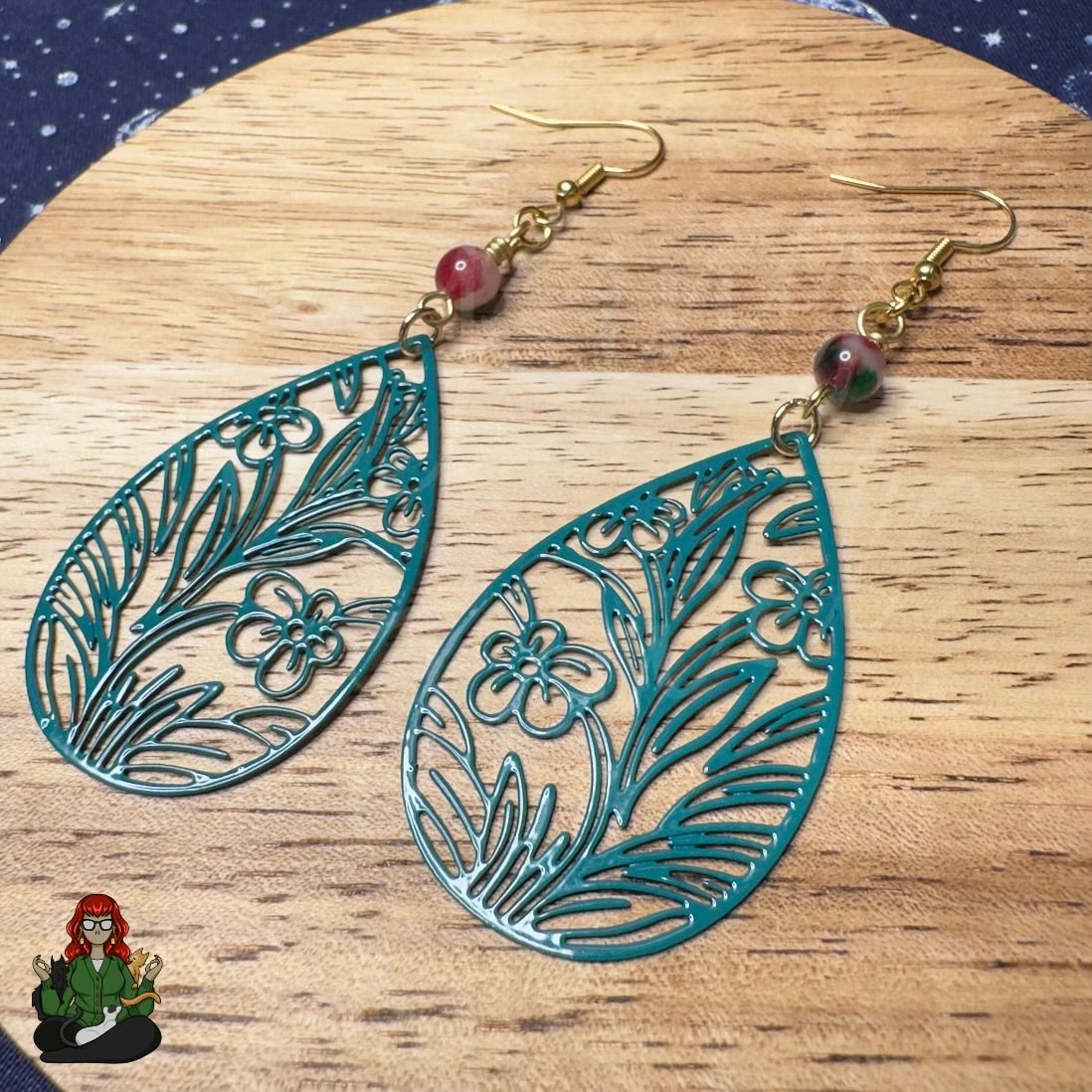 Rose - See Through the Flowers Earrings!