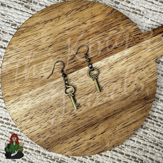 LeonaRae - Brass Key Earrings!