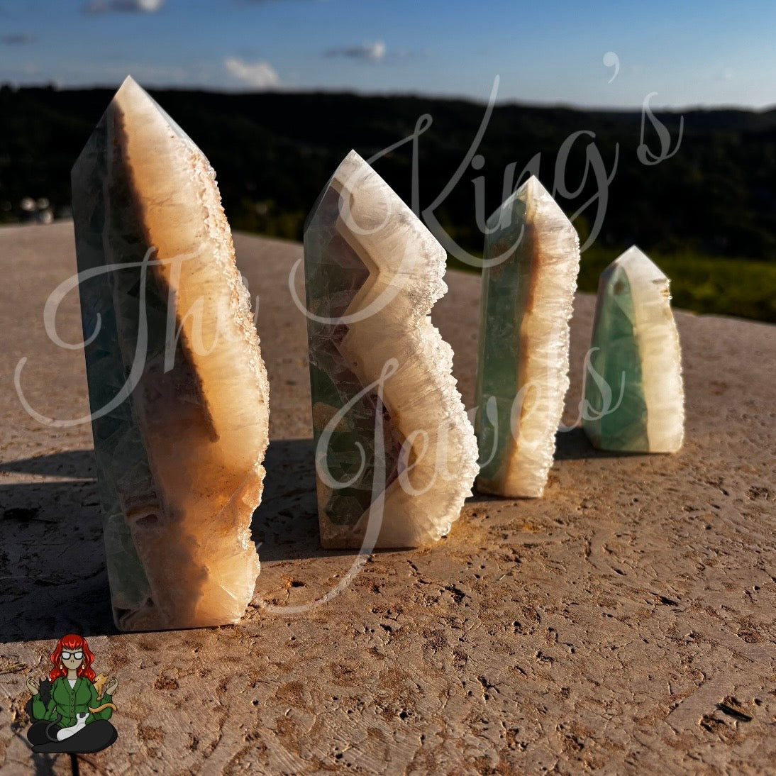 Druzy Sugar Fluorite Towers