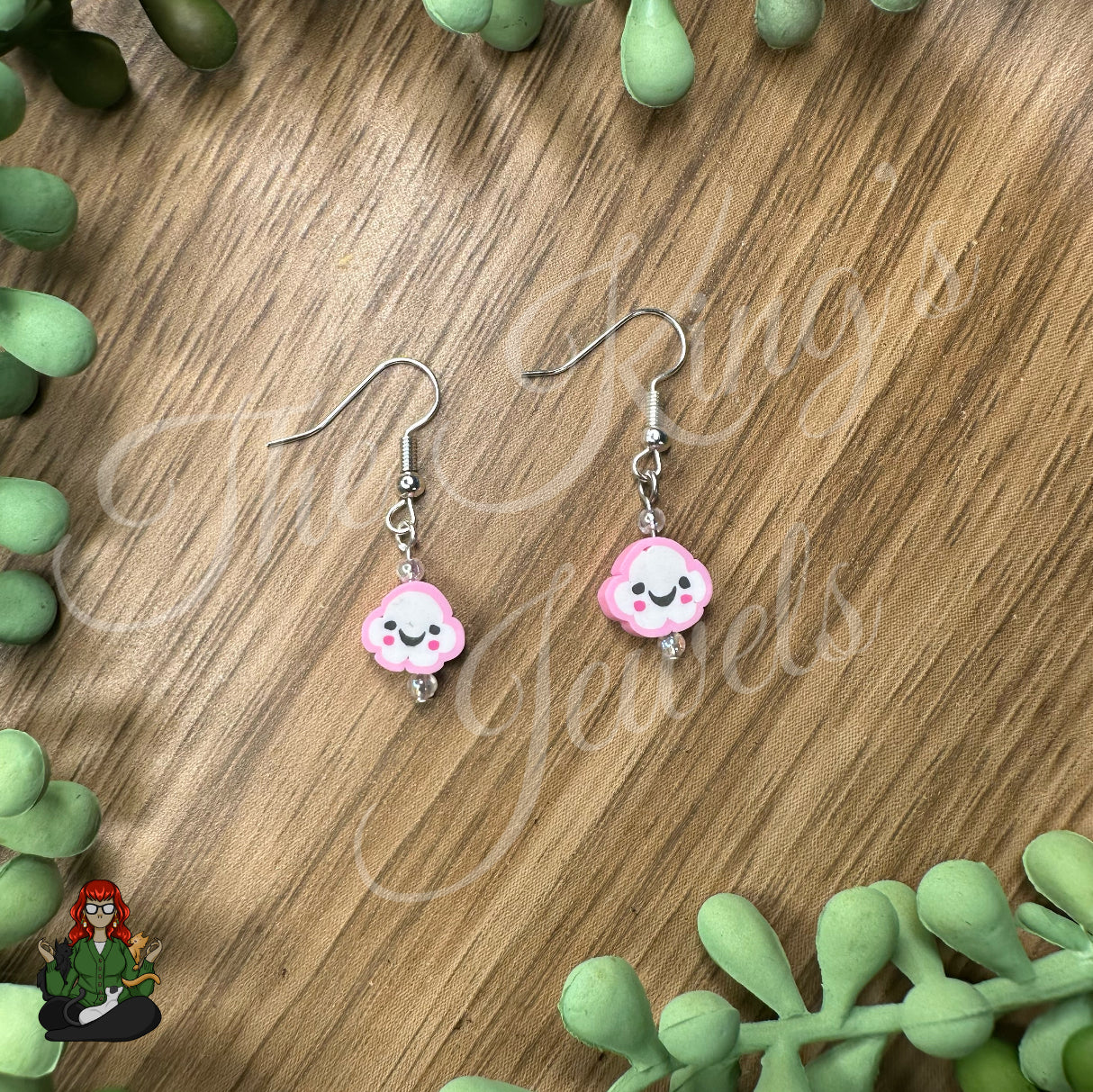 Shirley - Pink Cloud Earrings!