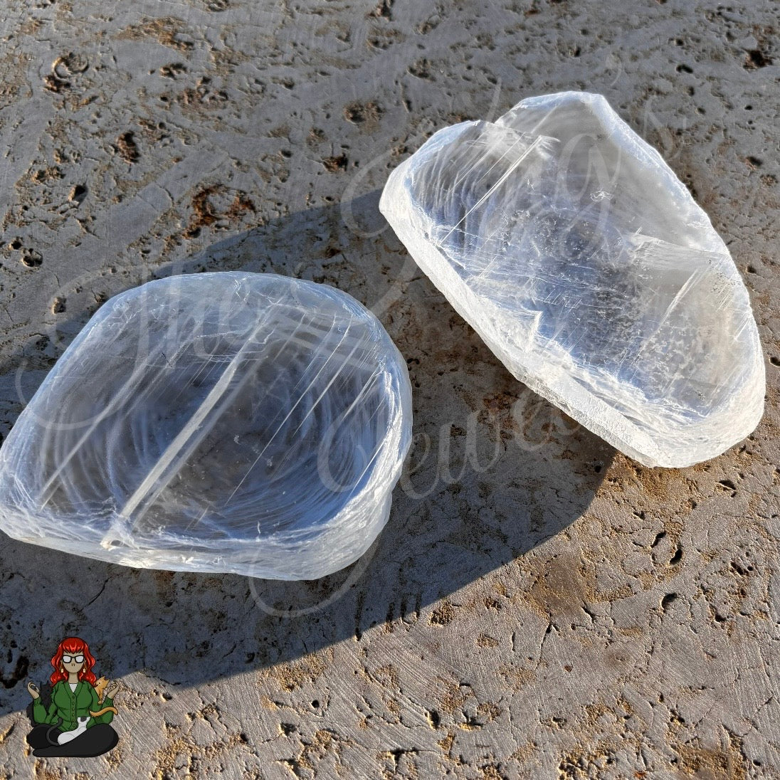 Rough Fingerprint Selenite Plates!