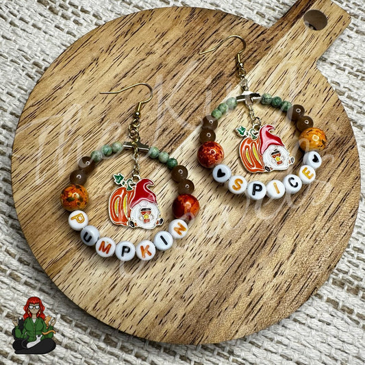 Riona - Pumpkin Spice Latte Gnome Hoop Earrings!