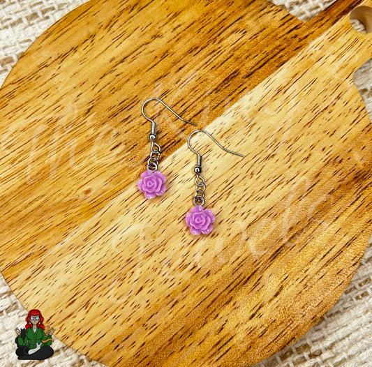 LeonaRae - Purple Rose Earrings!