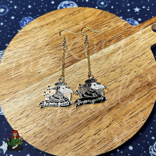 Gladys - Plague Doctor Earrings!