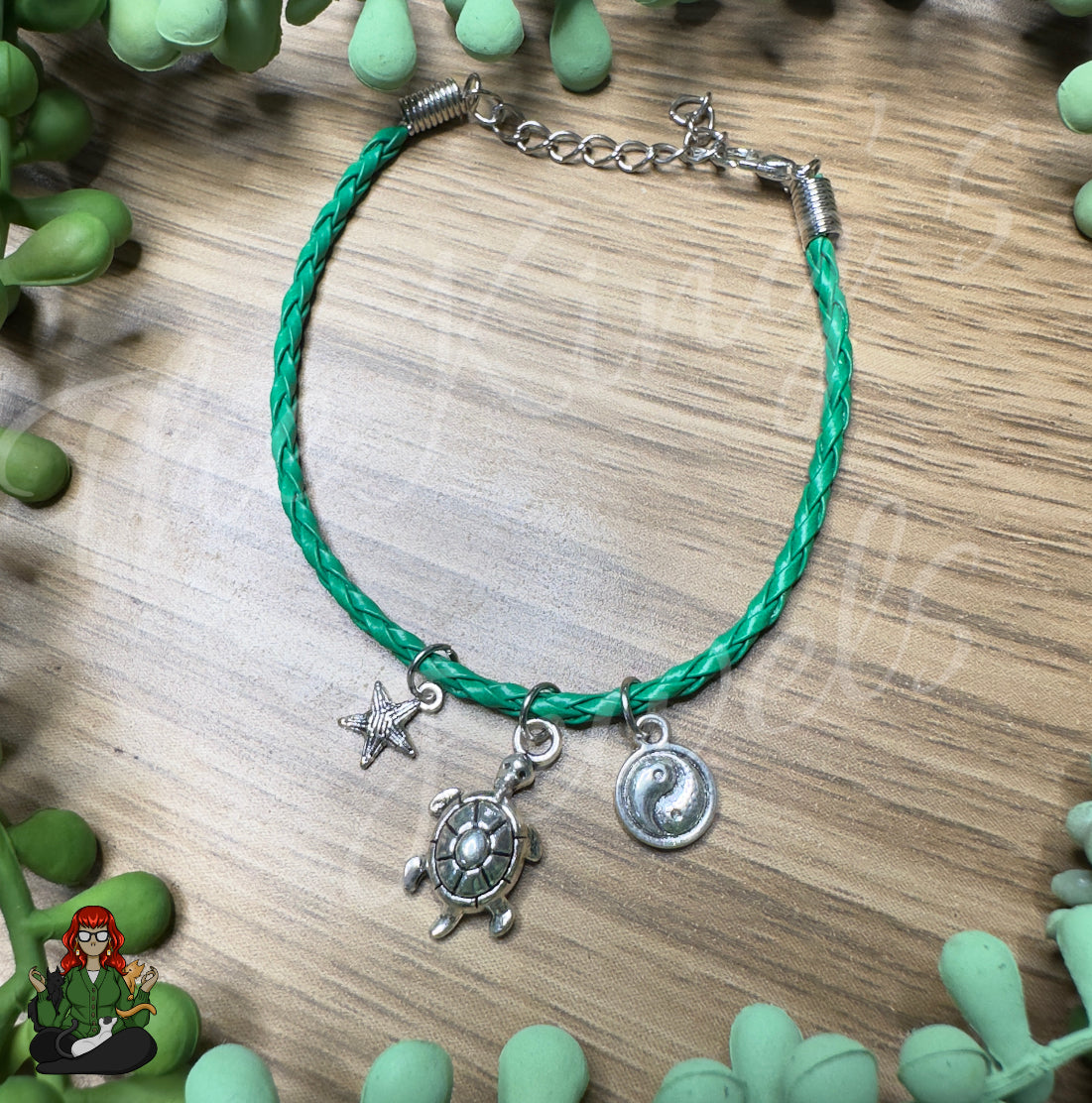 Olivia - Turtle, Starfish, & Yin Yang Bracelet!