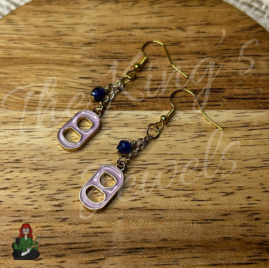 Gladys - Purple Pop Tab Earrings!