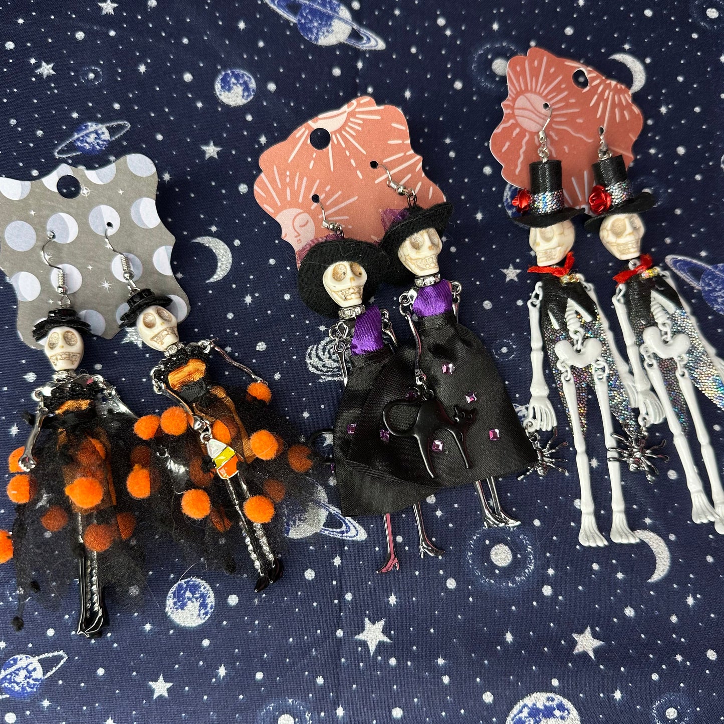 Astrid - Skeleton Doll Earrings!