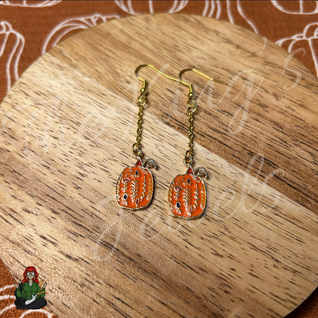 Gladys - Pumpkin Earrings!