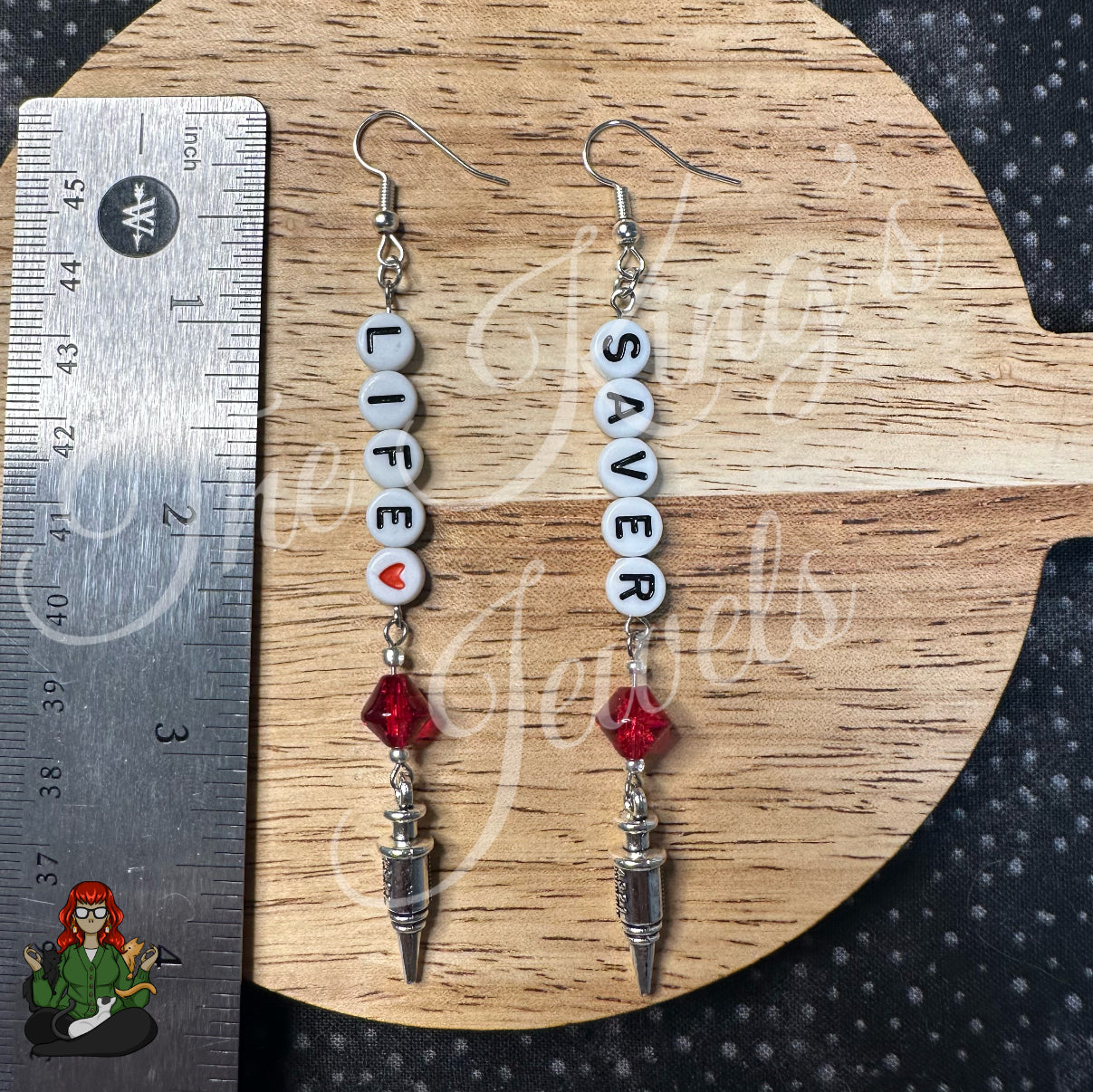 Life Saver Phlebotomist Inspired Earrings!