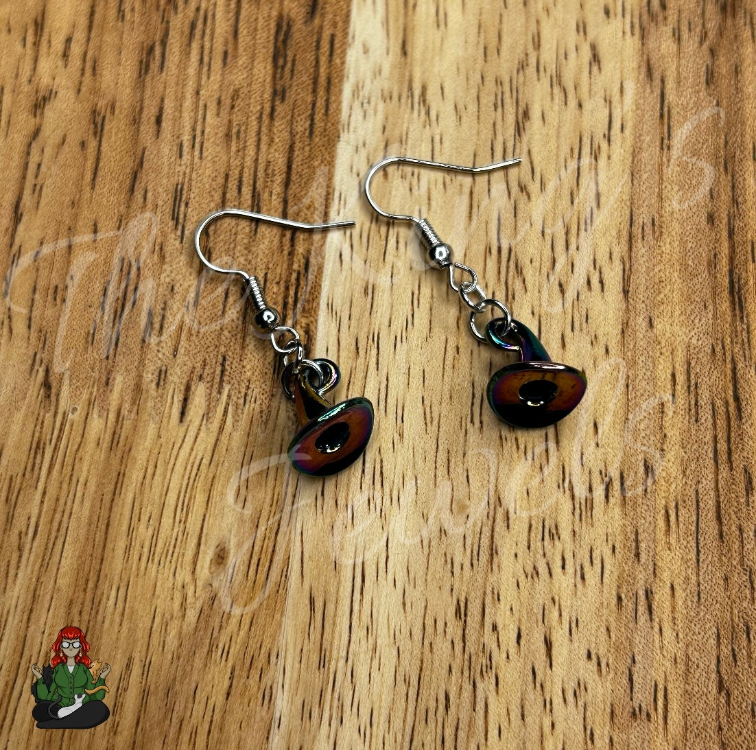 LeonaRae - Chrome Witch Hat Earrings!