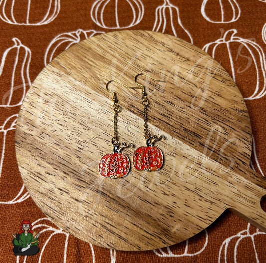 Gladys - Pumpkin Earrings!