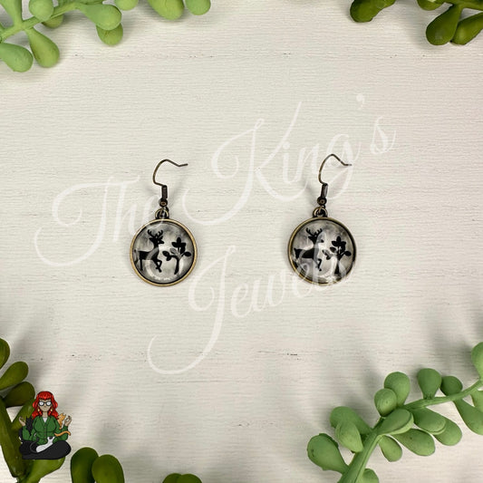 LeonaRae - Dark Spring Deer Earrings!