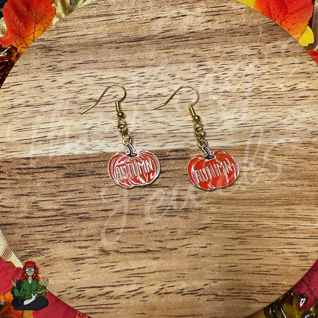 LeonaRae - 'Autumn' Pumpkin Earrings!