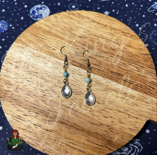 Katie - Sparkly Charm & Bead Earrings!