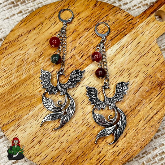 Gladys - Rise of the Phoenix & Bloodstone Earrings!