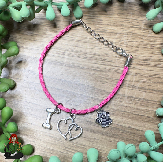 Olivia - Bone, Heart, & Paw Bracelet!