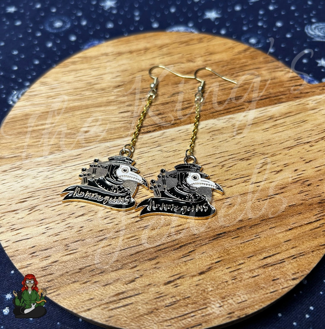 Gladys - Plague Doctor Earrings!