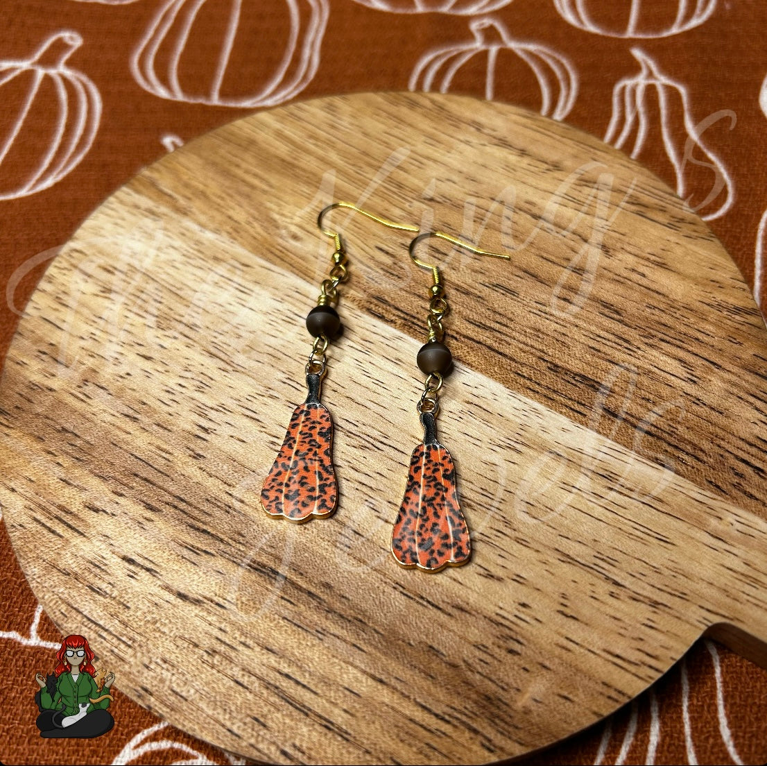 Katie - Pumpkin Earrings!