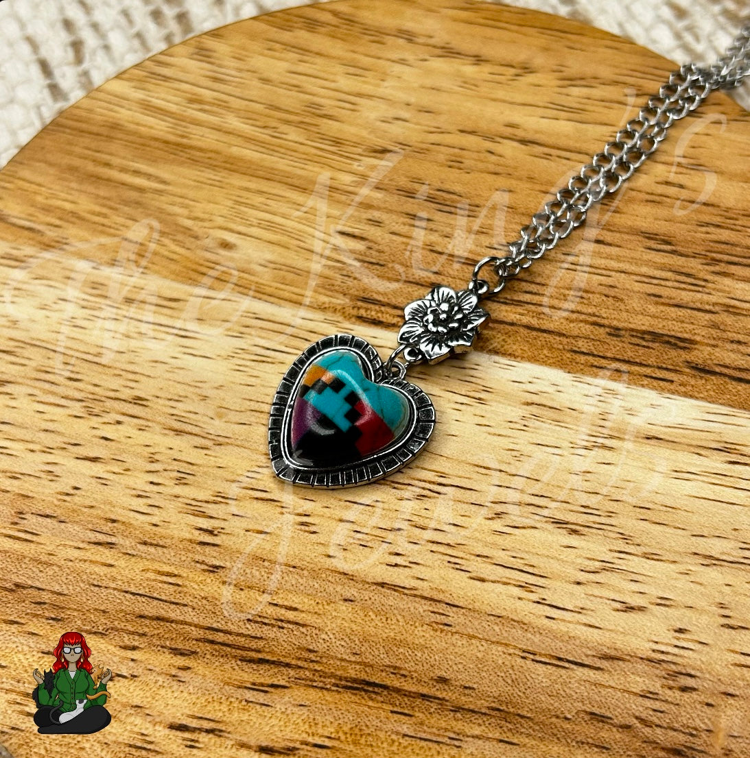 Ella - Aztec Heart Necklace!