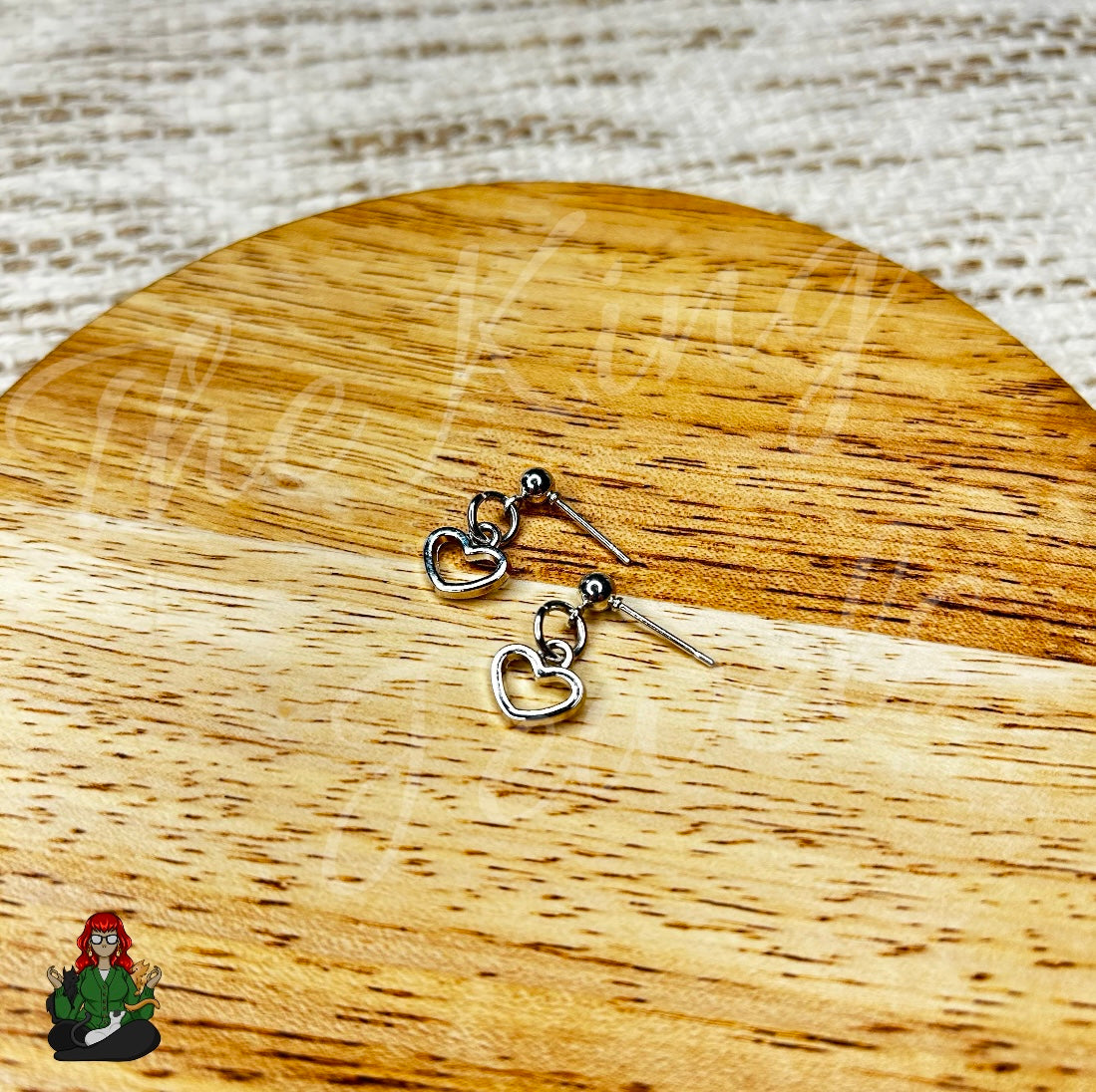 LeonaRae - Dainty Silver Heart Earrings!