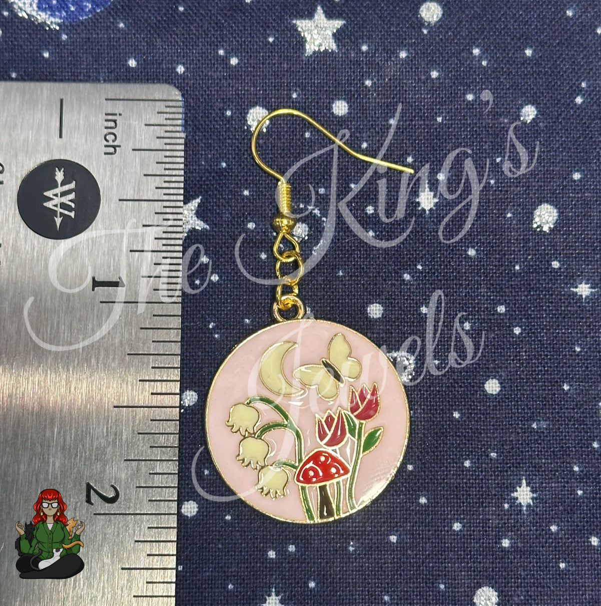 LeonaRae - Blushing Pink Mushroom Earrings!