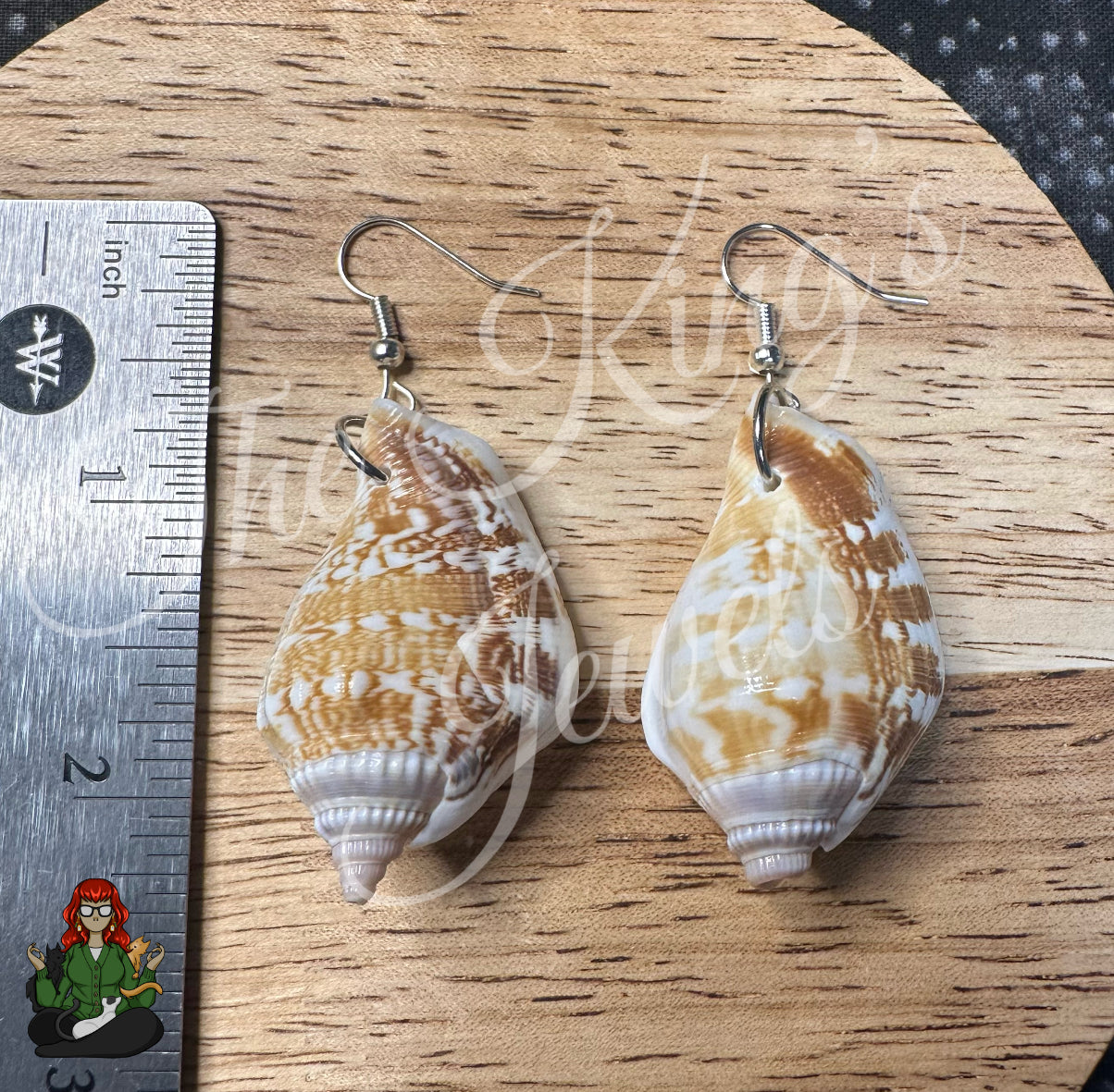 LeonaRae - Genuine Seashell Statement Earrings!