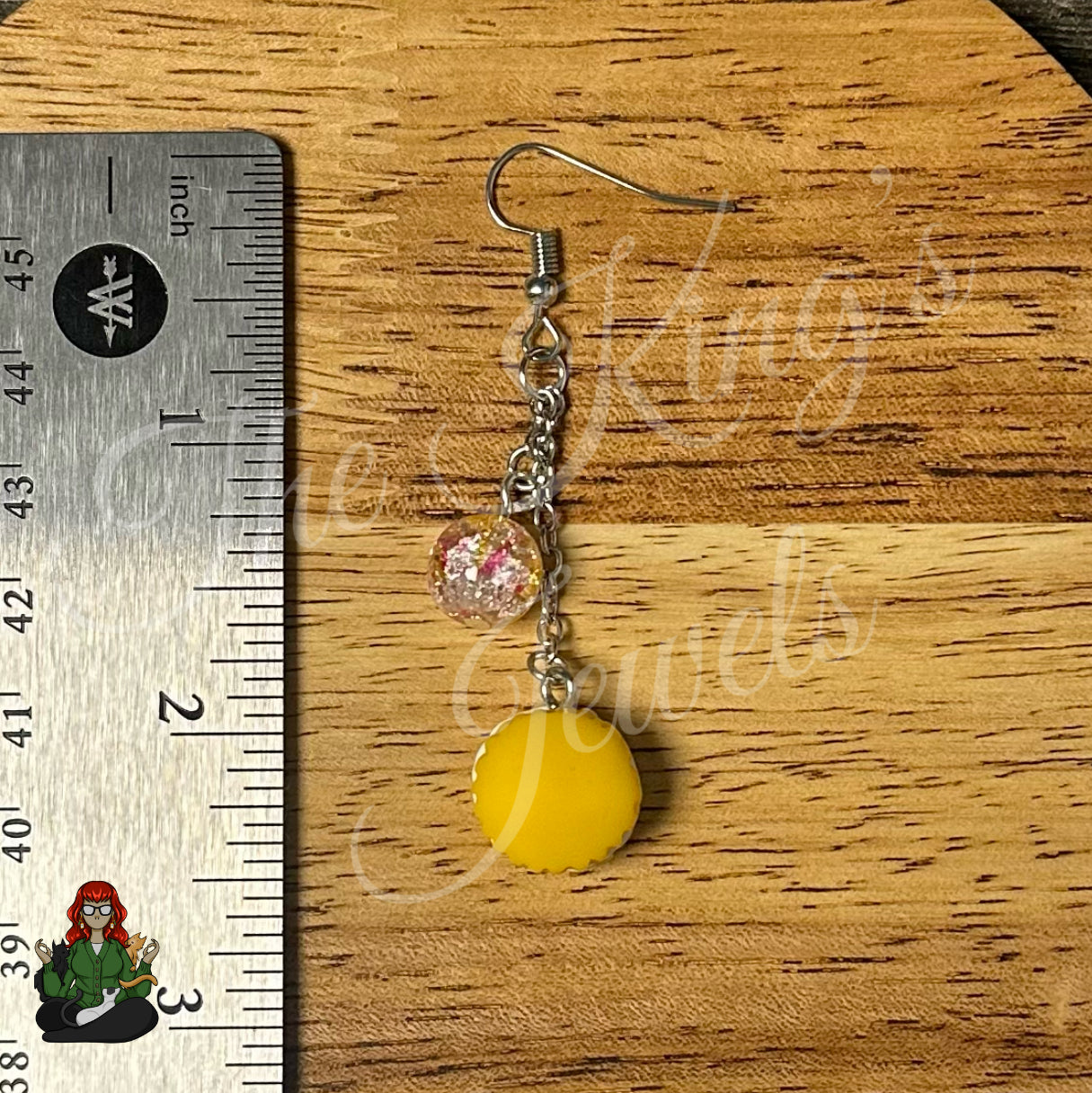 Gladys - Yellow Macron Earrings!