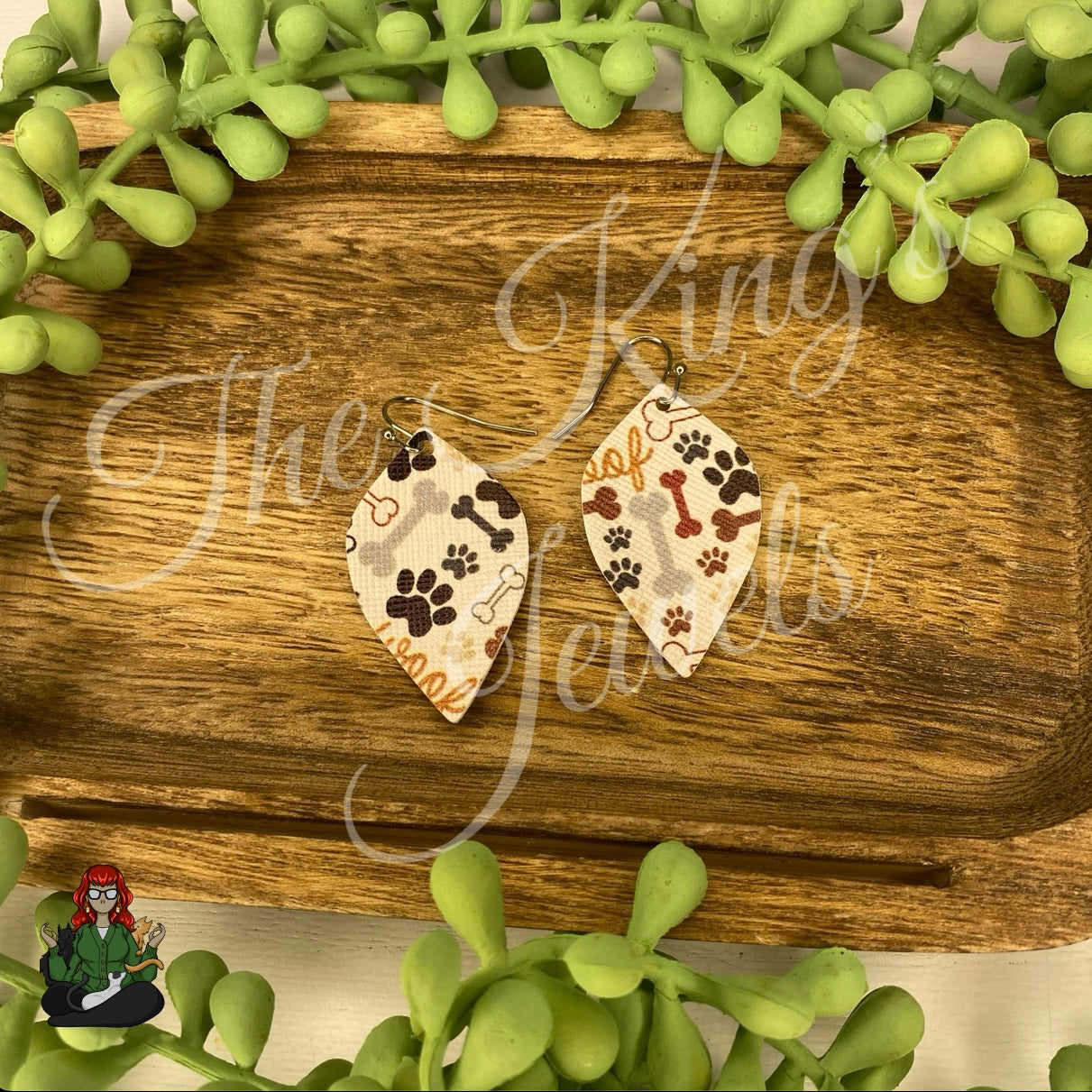 Vida - Dog Bone & Paw Earrings!