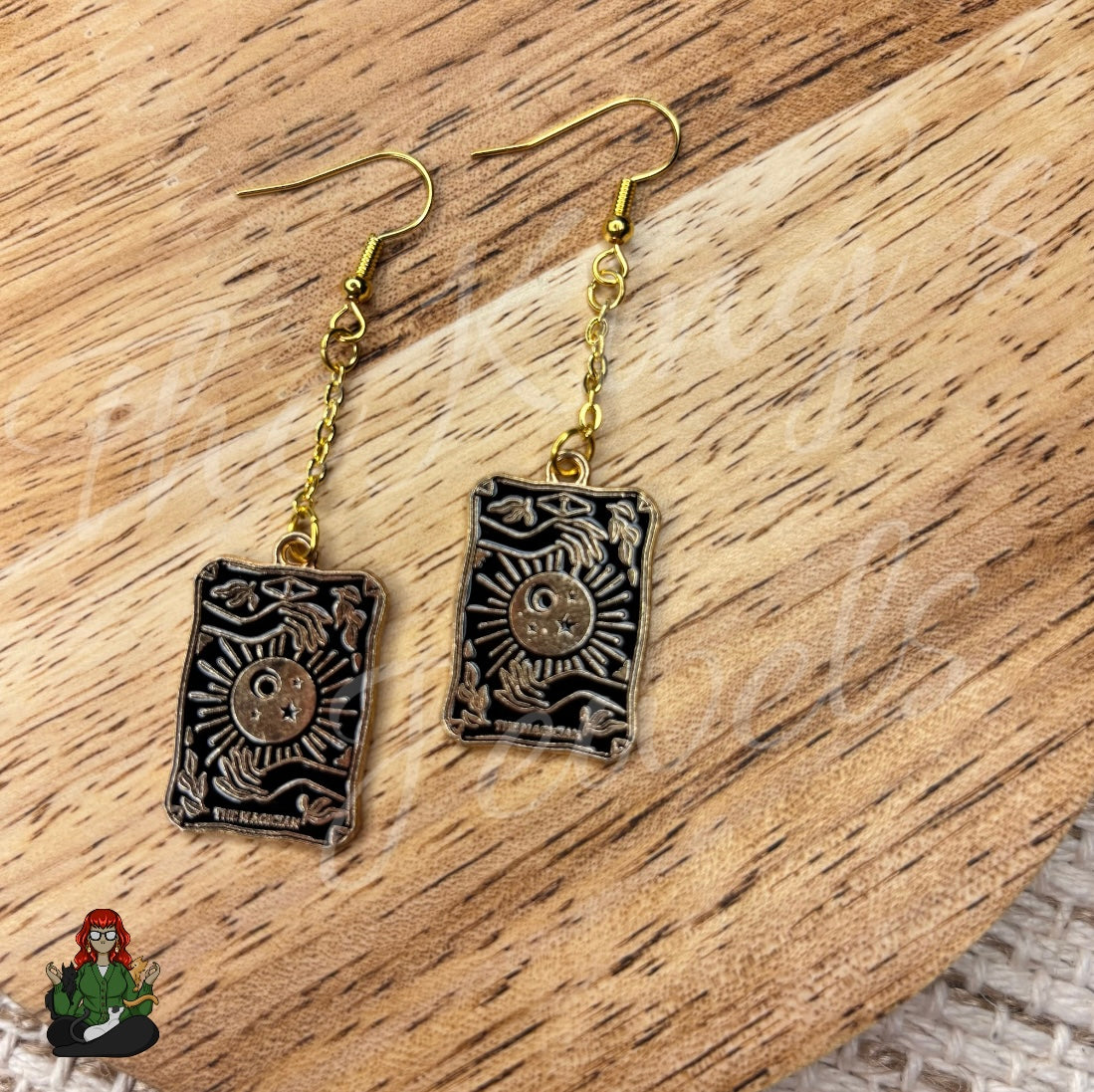 Gladys - "The Magician" Tarot Earrings!