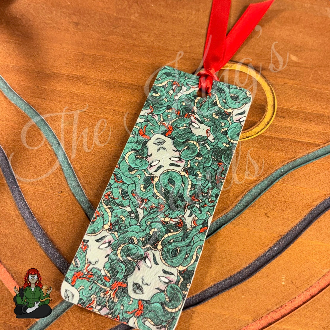 Shannon - Medusa Faux Leather Bookmarks!