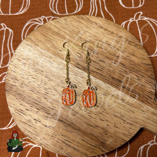 Gladys - Pumpkin Earrings!