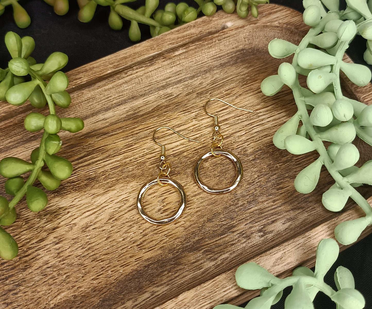 LeonaRae - Gold Loop Charm Earrings!