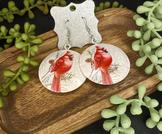 Marie - Cardinal Earrings!