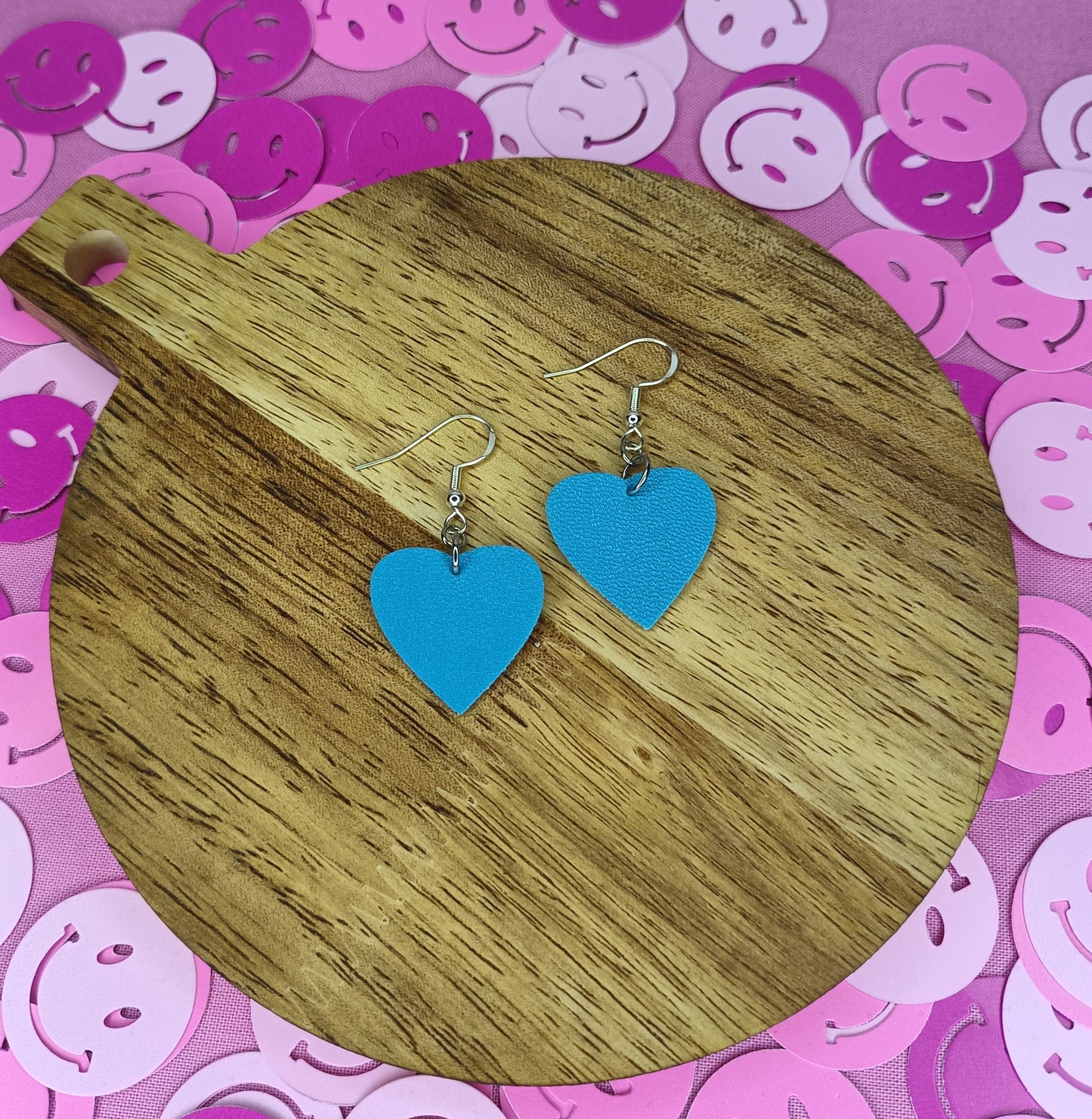 Lilith - Blue Heart Earrings!