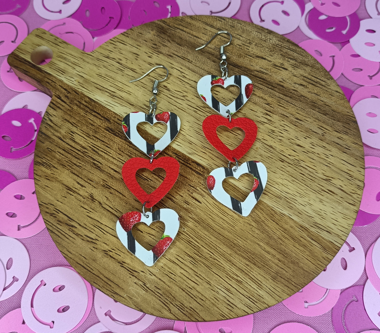 Lilith - Triple Charmingly Yours Heart Earrings!