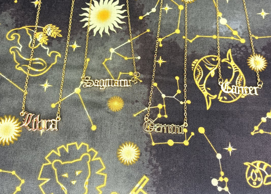 Constance - Gold Zodiac Sign Necklaces!