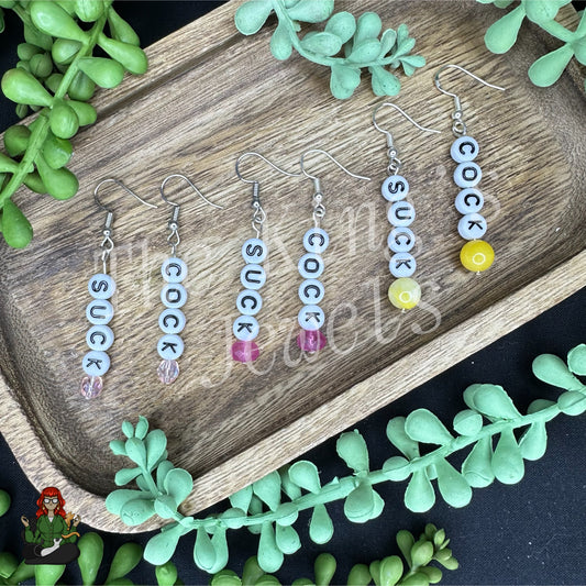 Samantha - Swear Jar Earrings!