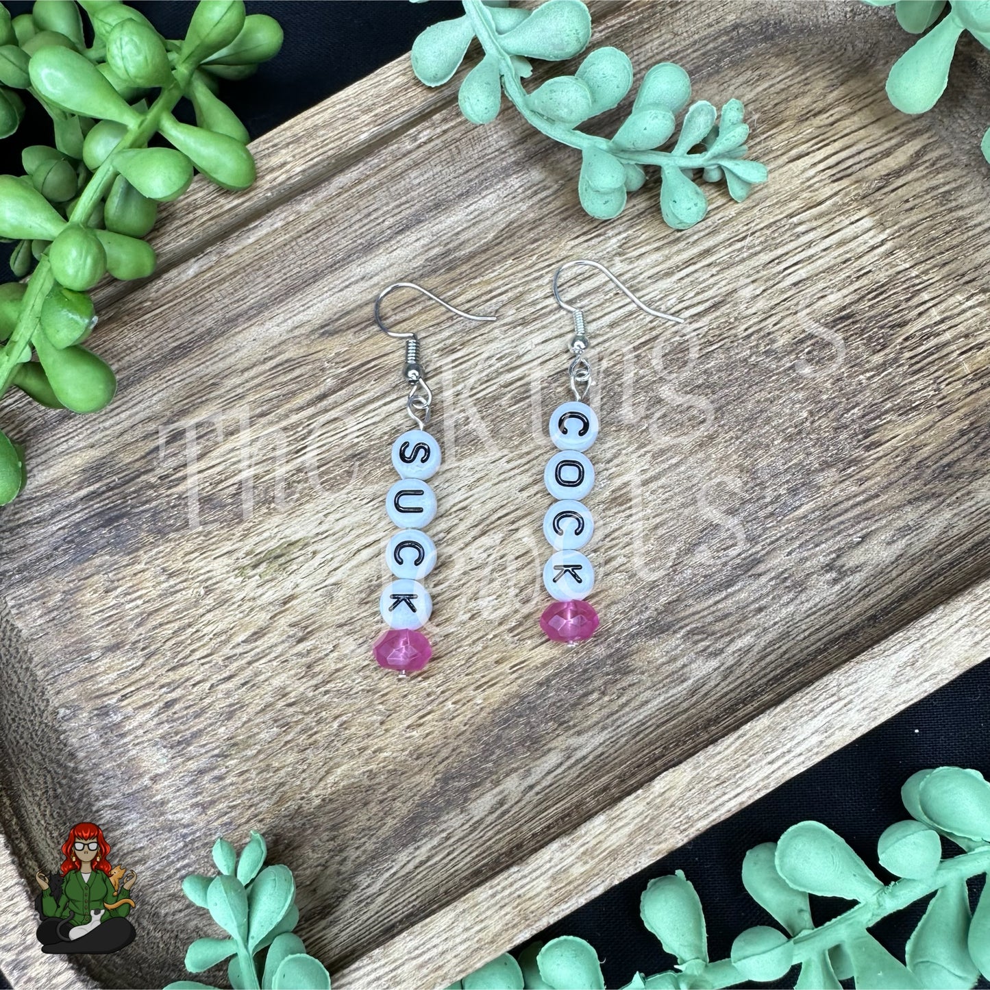 Samantha - Swear Jar Earrings!