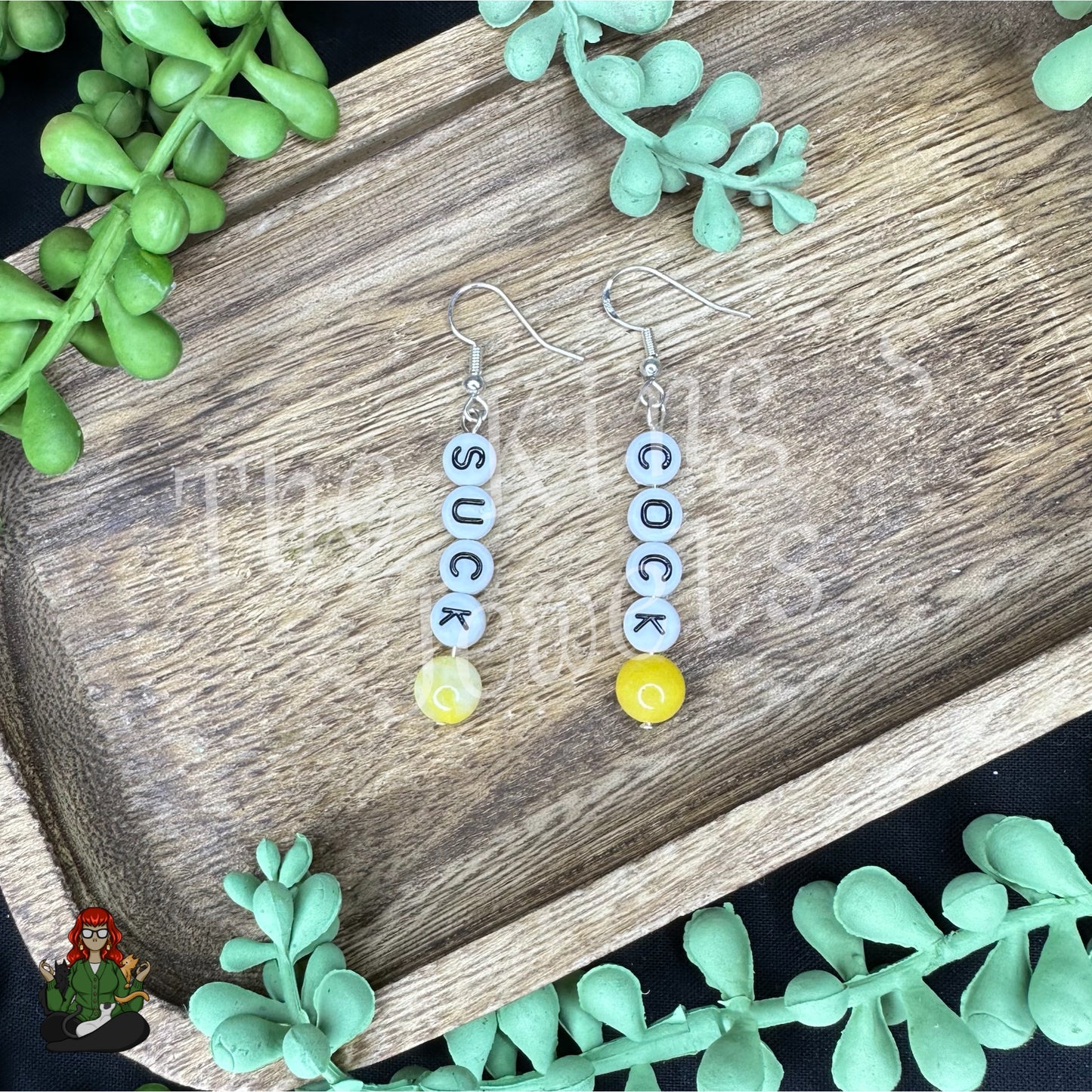 Samantha - Swear Jar Earrings!