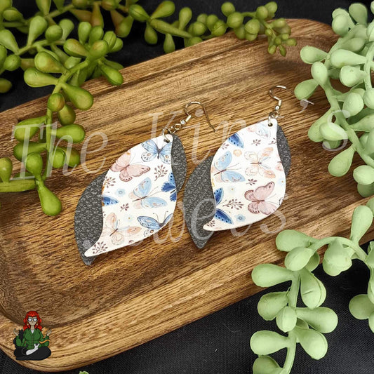 Aurora - Butterfly & Charcoal Earrings!