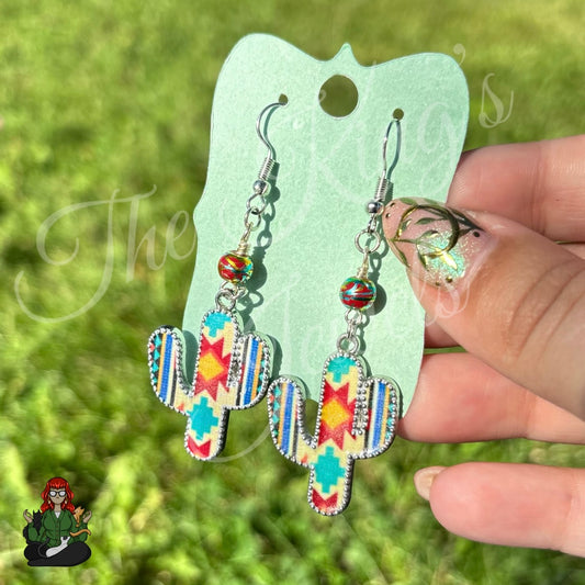Katie - Western Cactus Charm Earrings!