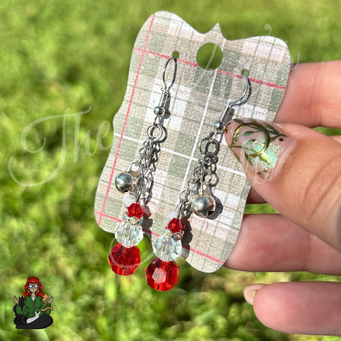 Gladys - Jingle Bell & Santa Earrings!