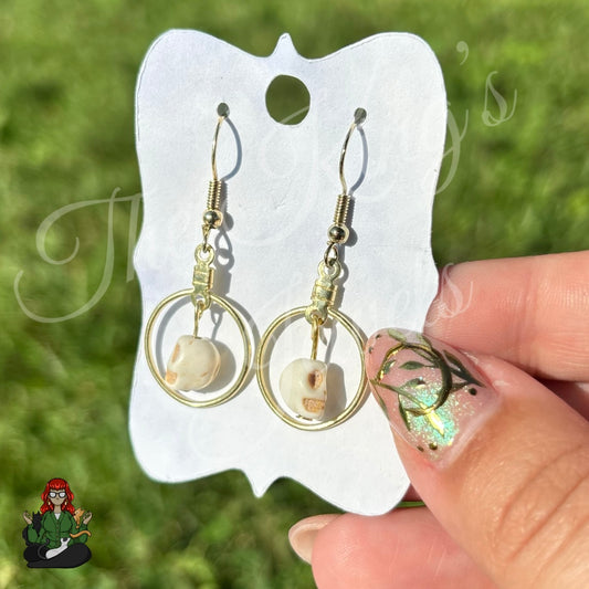 Riona - Hoop & Skull Earrings!